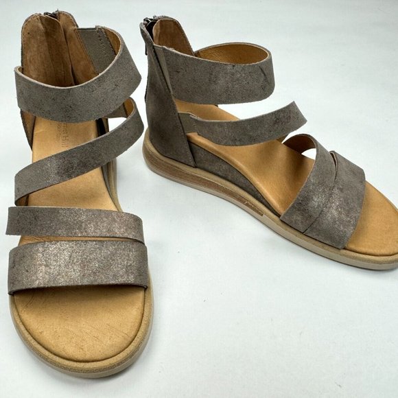 Garnet Hill Luna Sport Sandals Women 38 US 8 NWOB $169 Zip Closure Wedge - Picture 2 of 14